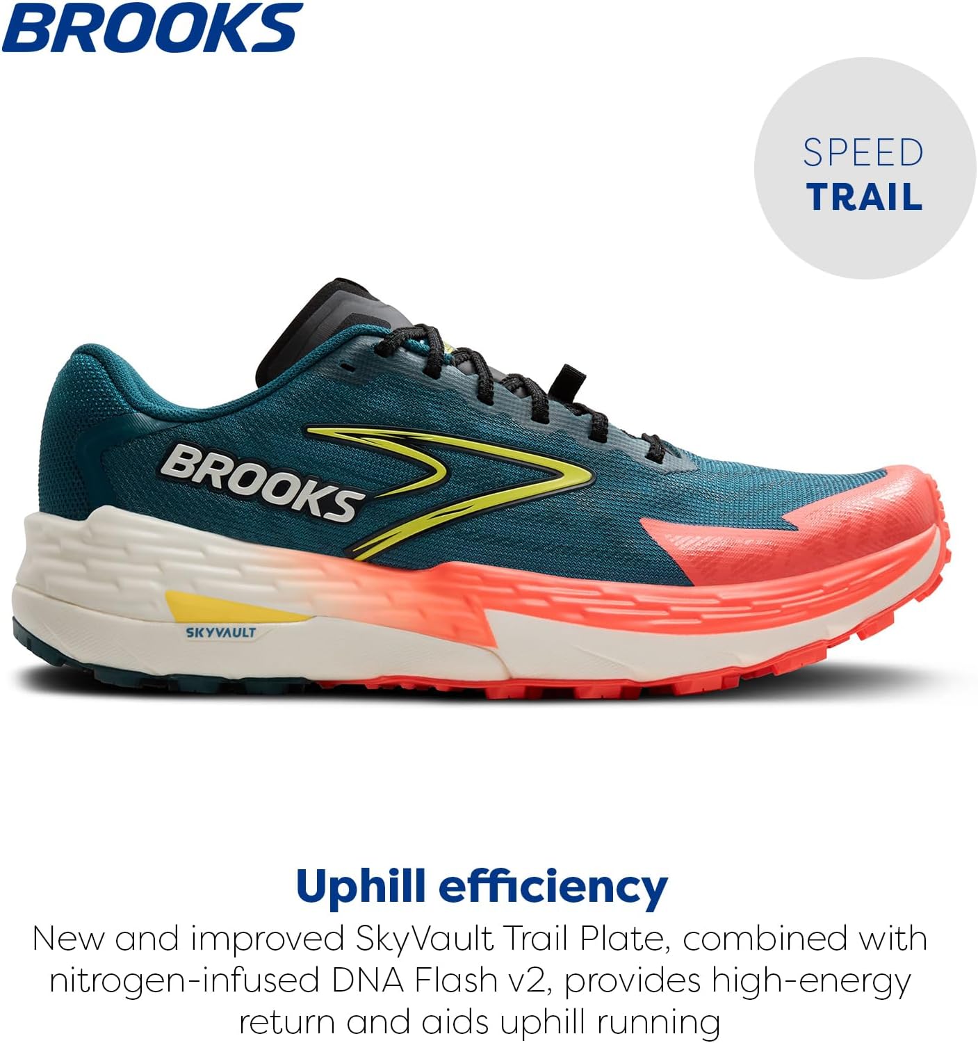 Brooks Men's Catamount 4 Speed Trail Running Shoe 10 Legion Blue/Celestial/Flame